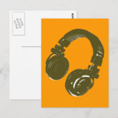 DJ-muziekontwerp Briefkaart (Voorkant / Achterkant)