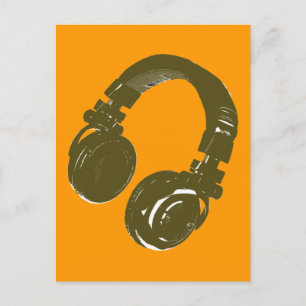 DJ-muziekontwerp Briefkaart