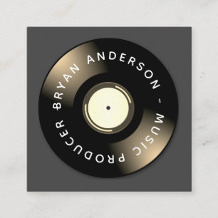 DJ - Muziekproducent Vierkante Visitekaartje