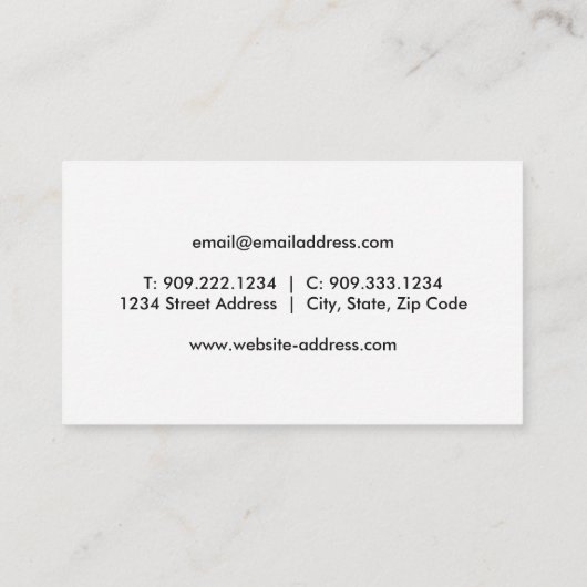 DJ - Muziekproducent Visitekaartje (Achterkant)