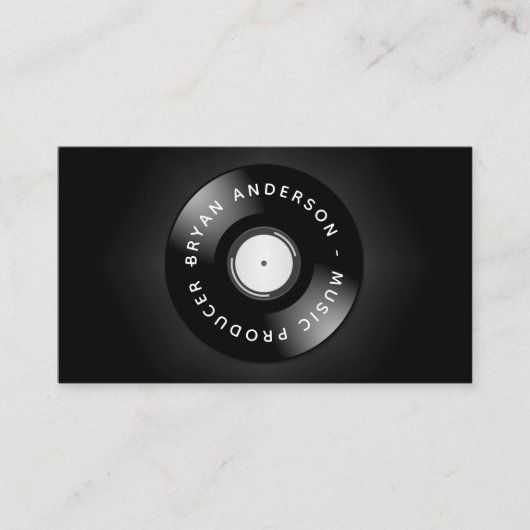 DJ - Muziekproducent Visitekaartje (Voorkant)