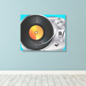 DJ Muziekspeler Canvas Afdruk (Insitu (Houten vloer))