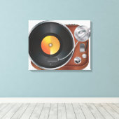 DJ Muziekspeler Canvas Afdruk (Insitu (Houten vloer))