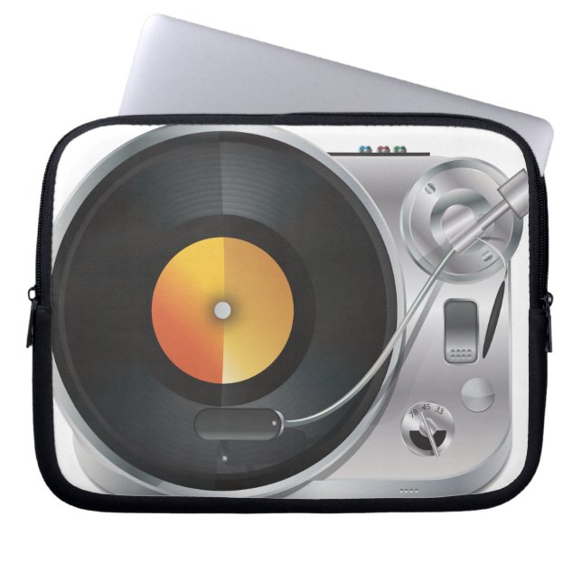 DJ-muziekspeler Laptop Sleeve (Voorkant)