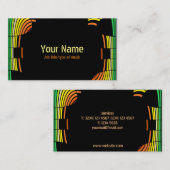 DJ muzikakaartequalizer voor muziekproductie Visitekaartje (Voorkant / Achterkant)