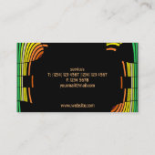 DJ muzikakaartequalizer voor muziekproductie Visitekaartje (Achterkant)