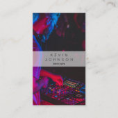 DJ Muzikant Deejay Foto Sociale Media Modern Visitekaartje (Voorkant)