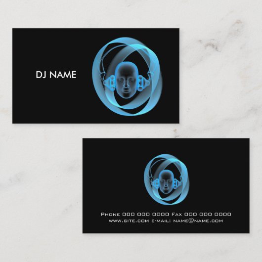 dj_naam visitekaartje (Voorkant / Achterkant)