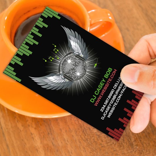 DJ Nachtclub Visitekaartje Sjabloon