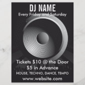 DJ Name Speaker Music Flyer (Voorkant)