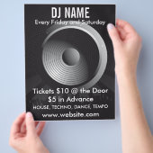 DJ Name Speaker Music Flyer (Hand)