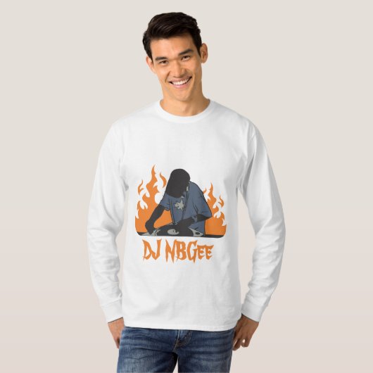 DJ NBGee Shirt met lange mouwen (Voorkant volledig)
