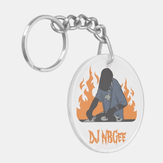 DJ NBGee Sleutelhanger (Voorkant Links)