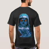 DJ NIGHT OWL - dubbelzijdig ontwerp T-shirt (Achterkant)