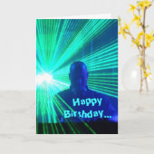 DJ op de dekken - verjaardagskaart Kaart (Gele Bloem)