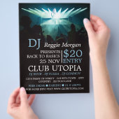 DJ op Stage, DJ, Club Event Adverteren Flyer (Hand)