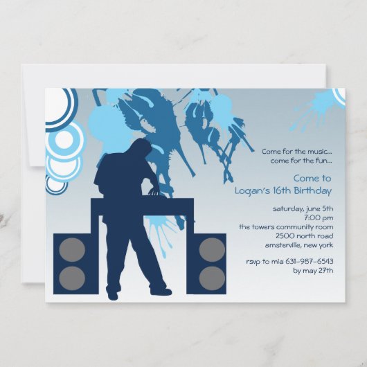 DJ op uitnodiging van het werk (Voorkant)