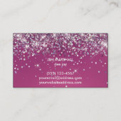 DJ paarse hoofdtelefoon Visitekaartje (Achterkant)