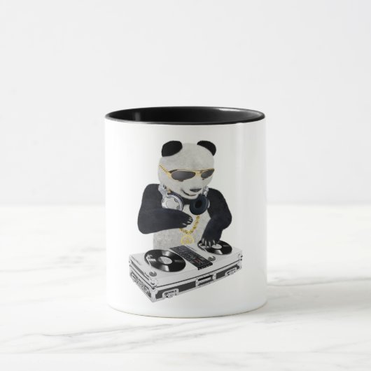 DJ Panda Bling Bling Coffee Mok (Midden)