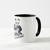 DJ Panda Bling Bling Coffee Mok (Voorkant rechts)