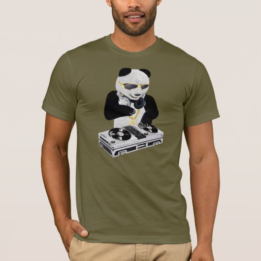 DJ Panda Bling Bling T-shirt (Voorkant)