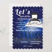 DJ party en universiteitsvrienden verzamelen Kaart (Voorkant)