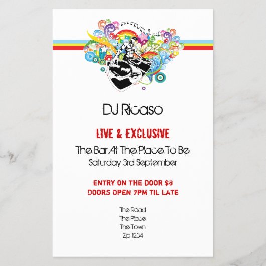 DJ Party Flyer (Voorkant)