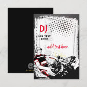 DJ Party Invitation Flat Card Bedankkaart (Voorkant / Achterkant)