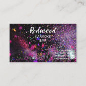 DJ party planner glow stick disco karaoke club Bus Visitekaartje (Voorkant)