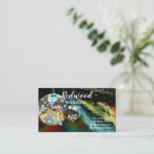 DJ party planner glow stick disco karaoke club Bus Visitekaartje (Staand voorkant)