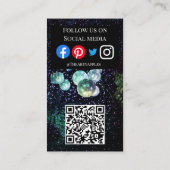 DJ party planner glow stick disco karaoke club Bus Visitekaartje (Achterkant)