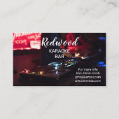 DJ party planner glow stick disco karaoke club Bus Visitekaartje (Voorkant)