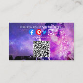 DJ party planner glow stick disco karaoke club Bus Visitekaartje (Achterkant)