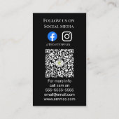 DJ party planner glow stick disco karaoke club Visitekaartje (Achterkant)