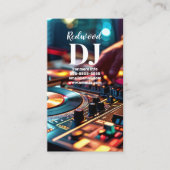 DJ party planner glow stick disco karaoke club Visitekaartje (Voorkant)