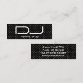 DJ-pastelsterren Mini Visitekaartje (Voorkant / Achterkant)