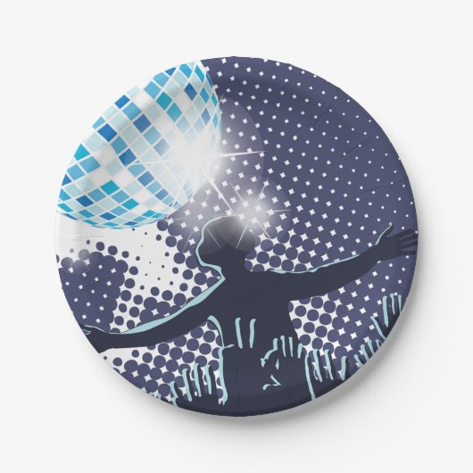 DJ Performing Paper Borden Papieren Bordje (Voorkant)