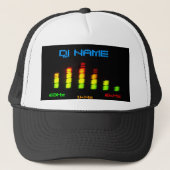 Dj Personal Equalizer Bar EQ - jouw naam toevoegen Trucker Pet (Voorkant)