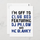 DJ Pillow en Mc Blanky Briefkaart (Voorkant / Achterkant)
