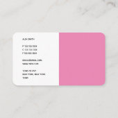 DJ Pink Modern 2019 Visitekaartje (Achterkant)