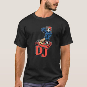 Dj Platenspeler Bass Music Rock Deejay Headphone P T-shirt