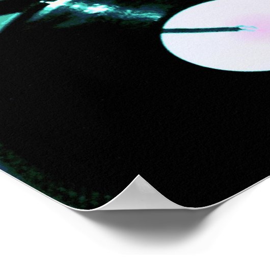 DJ Platenspeler Circles Poster (Hoek)