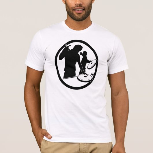 Dj Platenspeler Logo T-shirt (Voorkant)