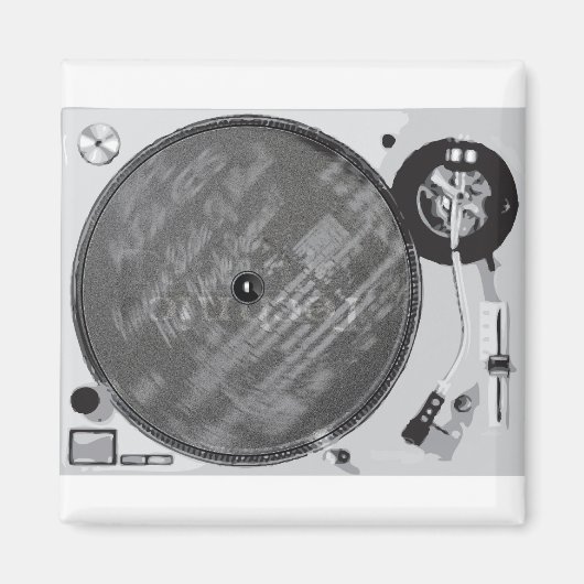 DJ Platenspeler Magneet (Voorkant)