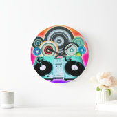 DJ-Platenspeler met vinyl - Pop kunst Grote Klok (Huis)