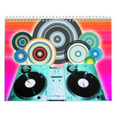 DJ-Platenspeler met vinyl - Pop kunst Kalender (Hoes)