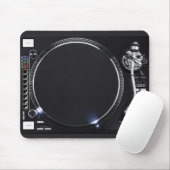 DJ Platenspeler Mousepad Muismat (Met muis)