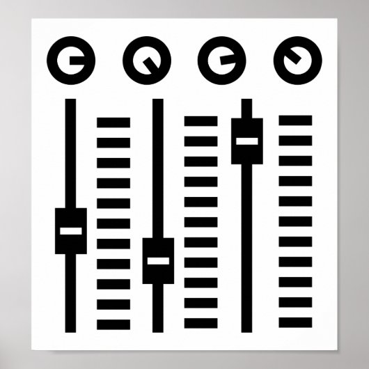 DJ Platenspeler Poster (Voorkant)