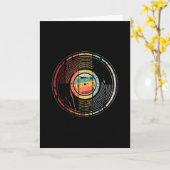 DJ Platenspeler record voor vinylluisteraars Kaart (Gele Bloem)