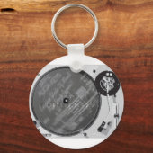 DJ Platenspeler Sleutelhanger (Voorkant)